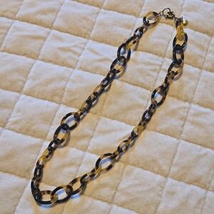 J CREW Tortoiseshell Chain Necklace 24"